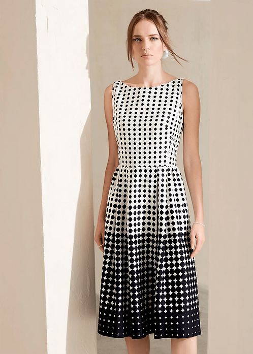 FOX'S Ausgestelltes Kleid ODUA mit Punkt-Print