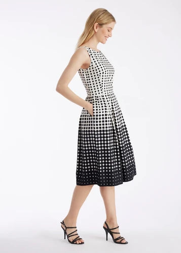 FOX'S Ausgestelltes Kleid ODUA mit Punkt-Print